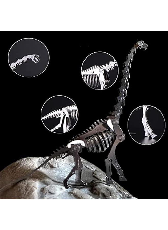 3D Metal Puzzle Brachiosaurus Model Kit, Mechanical Metal Model Kits, 3D Puzzles to Build for Adults Brain Teaser Puzzles Toys, DIY Animal Art Craft Decoration - Image 4