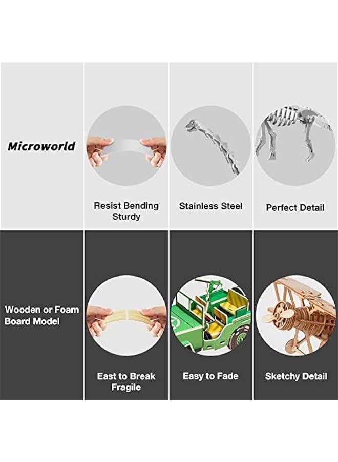 3D Metal Puzzle Brachiosaurus Model Kit, Mechanical Metal Model Kits, 3D Puzzles to Build for Adults Brain Teaser Puzzles Toys, DIY Animal Art Craft Decoration - Image 3