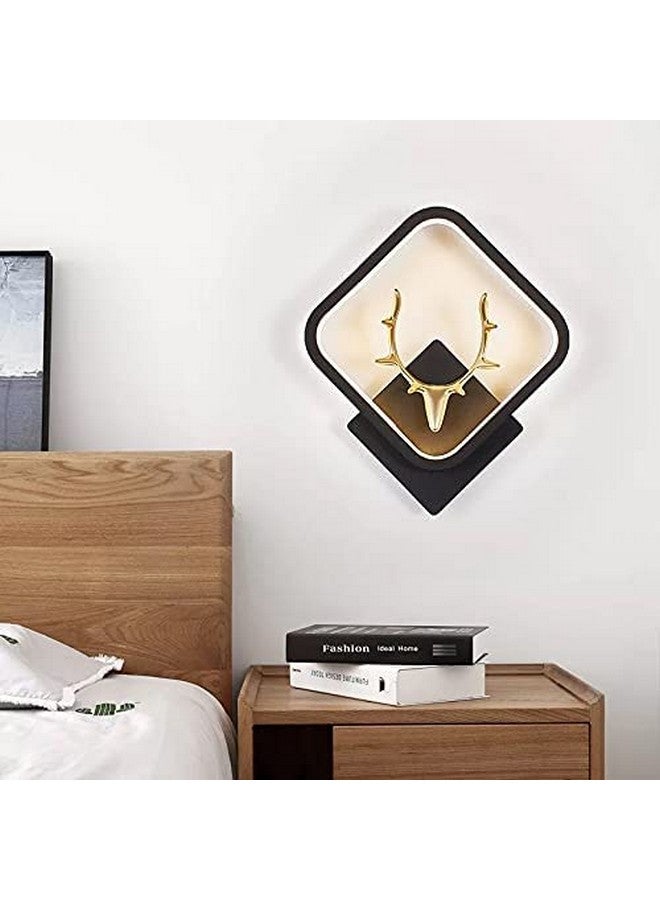Errol Deer wall lights, stylish wall lamp | fancy lights for wall, bedroom, home decoration, Color-Warm White+Natural White+Cold White(Black(Square)-Deer Head)-Aluminium - Image 2