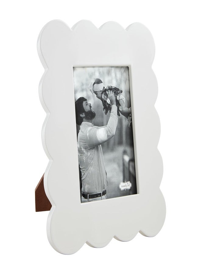 Mud Pie Scalloped Lacquer Frames, Large; 11' x 9" - Image 1