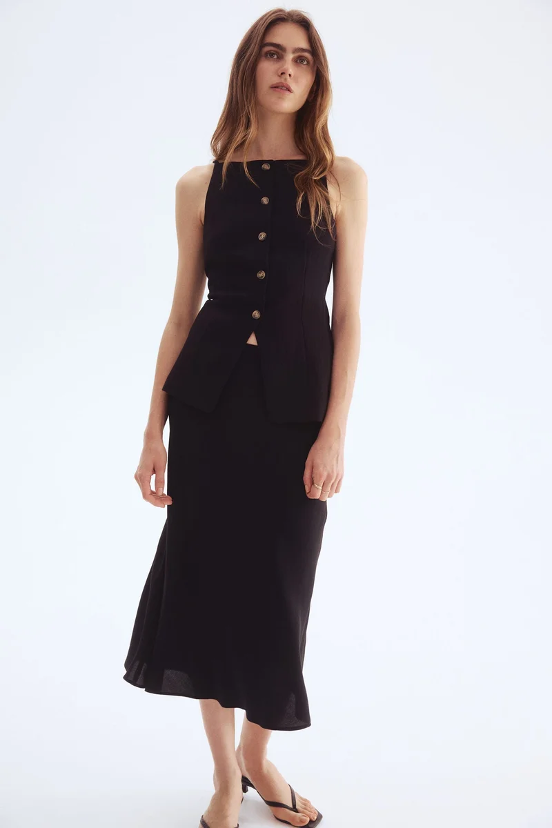 H&M Flared slip skirt