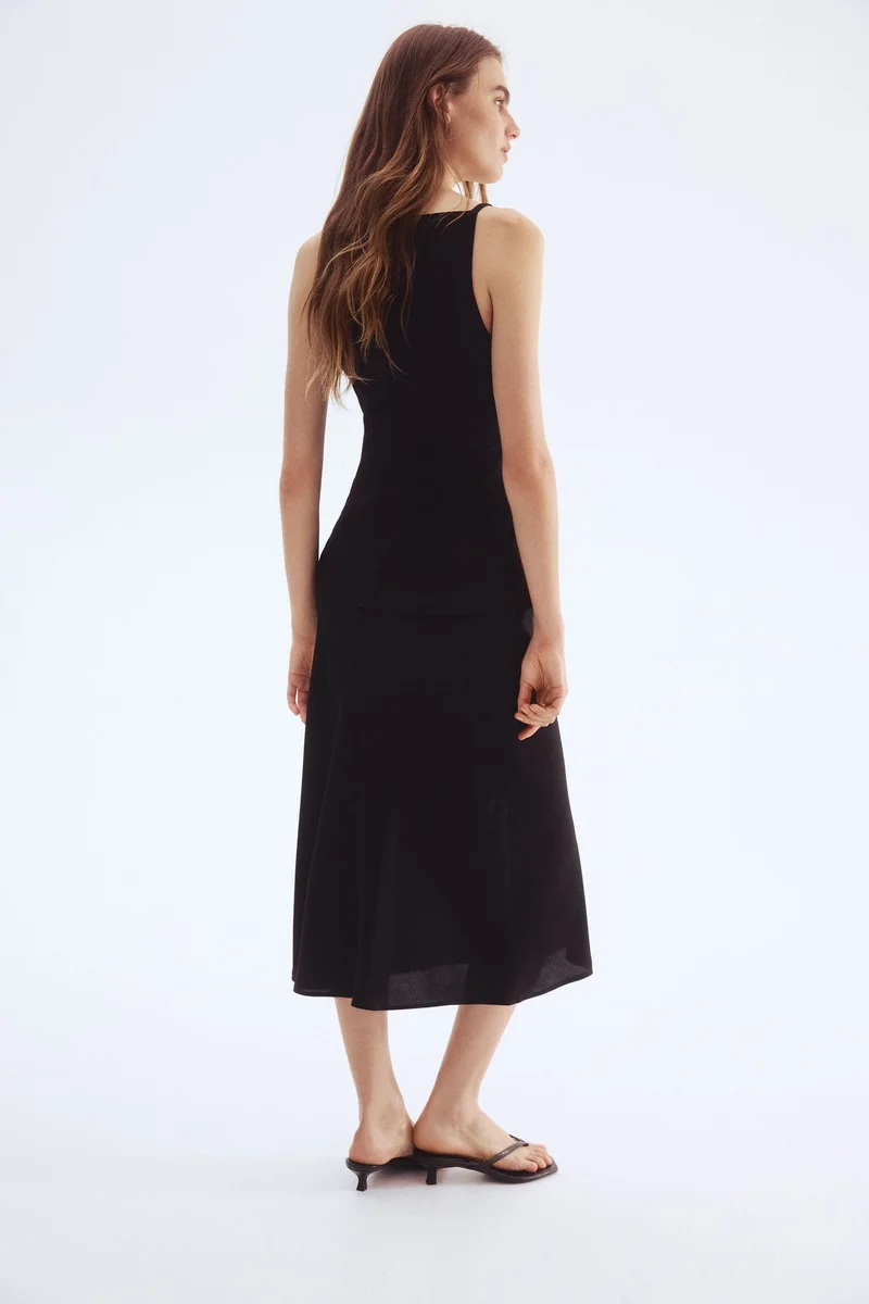 H&M Flared slip skirt