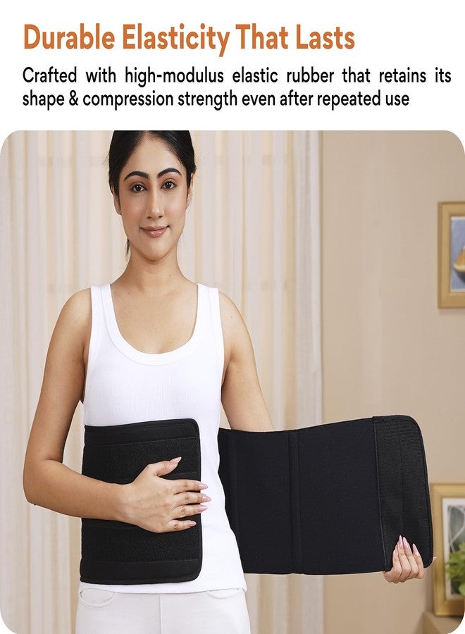 FOVERA Abdominal Belt After Delivery for Tummy Reduction - Lumbo Sacral Lower Back Pain Relief Binder - Breathable Post C-Section Waist Support | For Women & Men (Regular, Pack of 1) - Image 3
