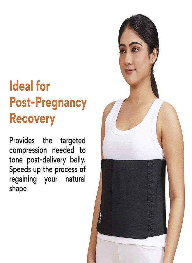FOVERA Abdominal Belt After Delivery for Tummy Reduction - Lumbo Sacral Lower Back Pain Relief Binder - Breathable Post C-Section Waist Support | For Women & Men (Regular, Pack of 1) - Image 2