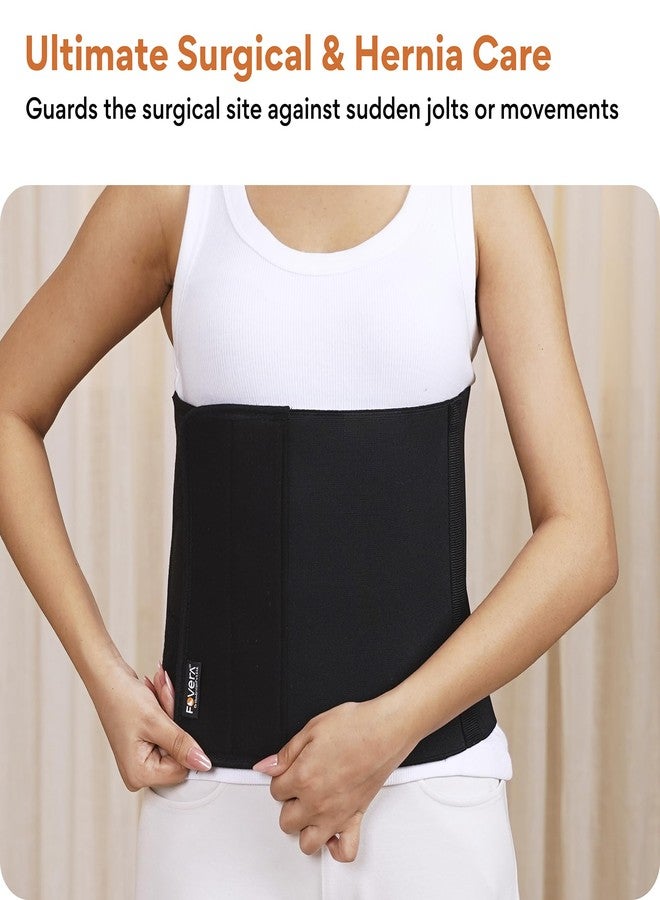 FOVERA Abdominal Belt After Delivery for Tummy Reduction - Lumbo Sacral Lower Back Pain Relief Binder - Breathable Post C-Section Waist Support | For Women & Men (Regular, Pack of 1) - Image 5
