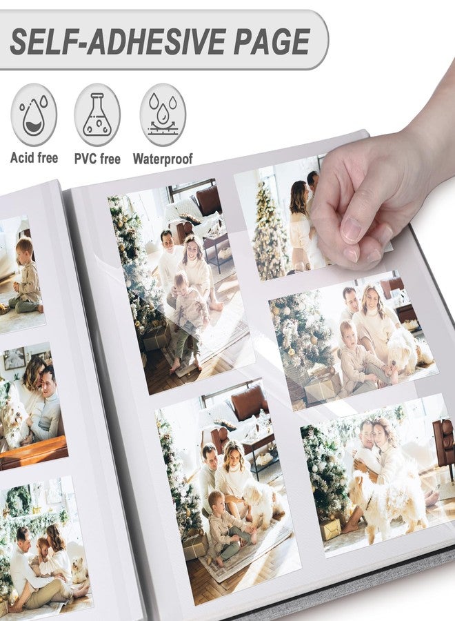 Aenbuslm Photo Album Self Adhesive Pages for 4x6 5x7 8x10 Pictures Magnetic Scrapbook Photo Albums with Sticky Pages Books with A Metallic Pen for Baby Wedding Family 11x10.6 GrassGreen 60 Pages - Image 2