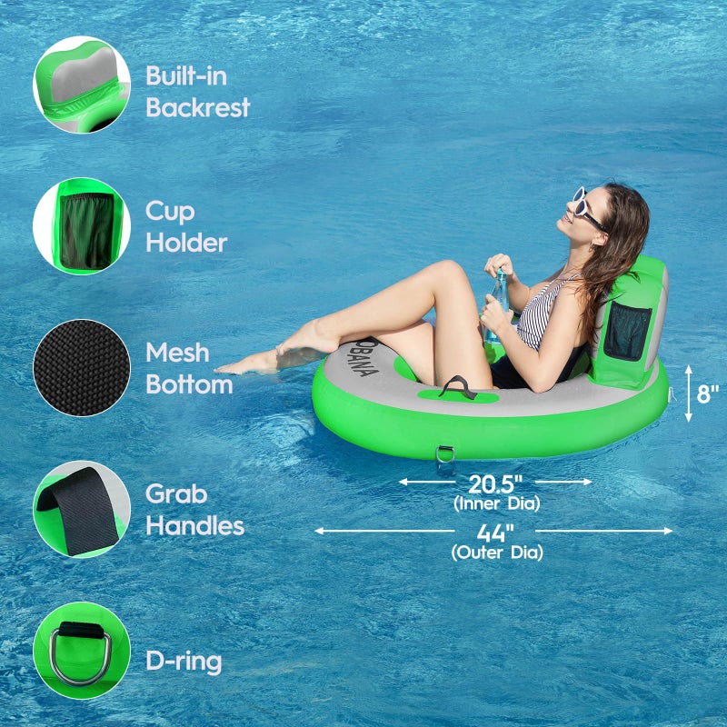CALOBANA Upgraded Heavy Duty River Tube for 350lb Adults, Inflatable Lake Floats, Thick Tubes for Outdoor Floating Rafting on Lakes - Image 4
