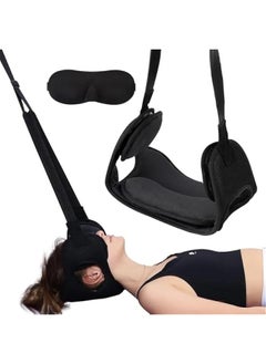 Portable Cervical Neck Traction Device for Home Use, Neck Stretcher Hammock for Neck Pain Relief, Physical Therapy Aid for Neck Decompression