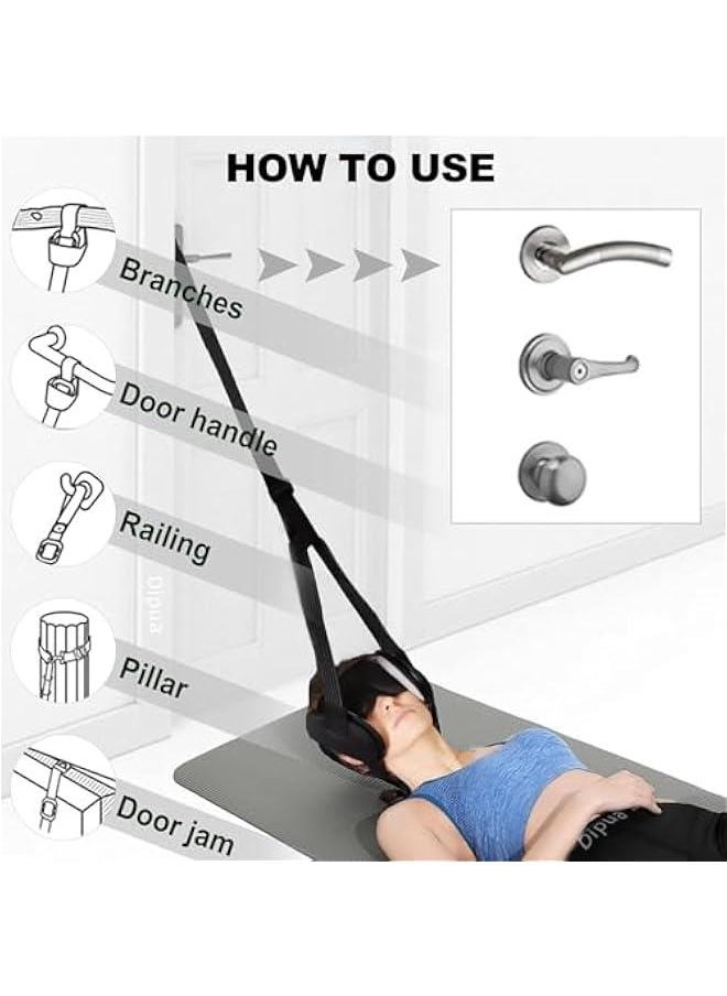 Arabest - Portable Cervical Neck Traction Device for Home Use, Neck Stretcher Hammock for Neck Pain Relief, Physical Therapy Aid for Neck Decompression - Image 1