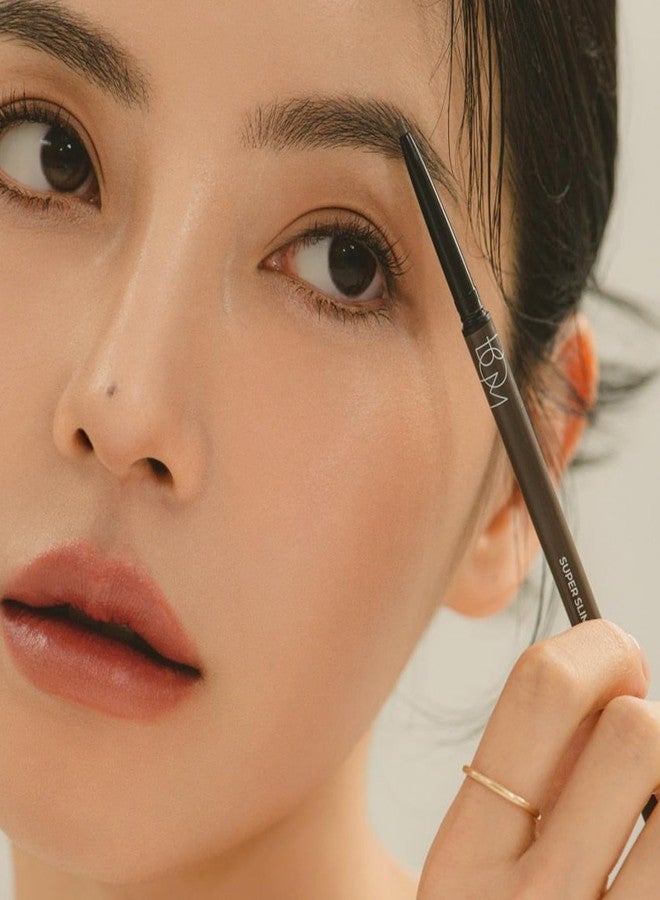BOM Super Slim Eyebrow 0.1g, Rich Brown, 1.5mm Defining Brow Pencil Hard Formula Natural Looking Long-lasting - Image 3
