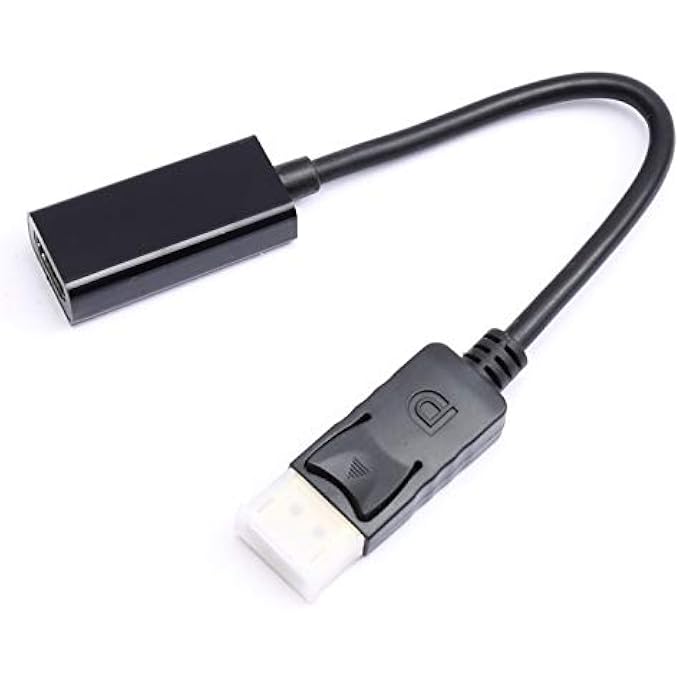rayihni DP DISPLAYPORT MALE TO HDMI FEMALE CABLE CONVERTER ADAPTER FOR PC HP/DELL A144 - Image 1