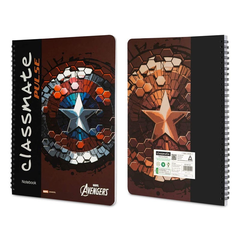 classmate 1 Subject Notebook - Unruled, 180 Pages, Spiral Binding, Soft Cover, 297mm*210mm, Cover May Vary - Image 3