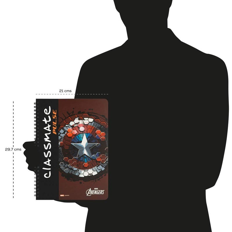 classmate 1 Subject Notebook - Unruled, 180 Pages, Spiral Binding, Soft Cover, 297mm*210mm, Cover May Vary - Image 4