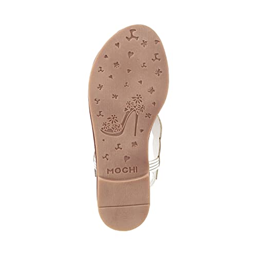 Mochi Women White Flat Synthetic Sandal UK/4 EU/37 - Image 5