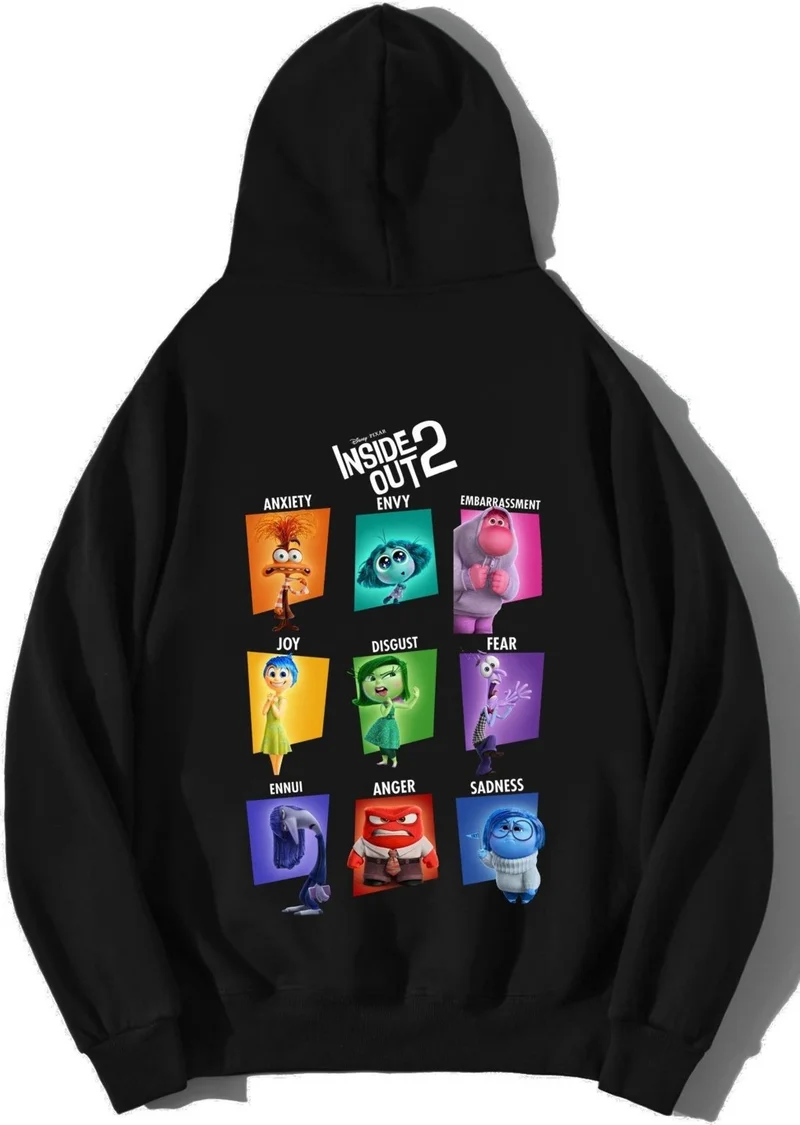 BRZ Collection Unisex Oversize Inside Out Emotions Hoodie