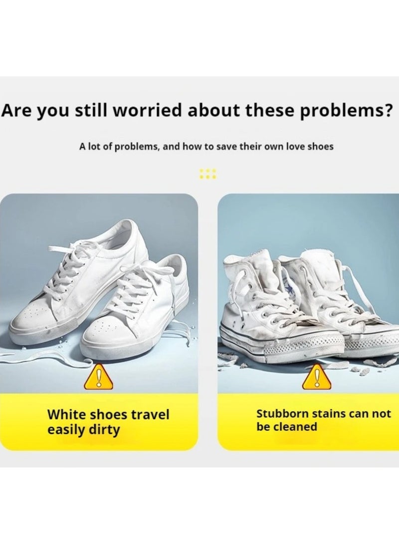 كاسابيلا دى براند مجموعة تنظيف الأحذية والأحذية الرياضية - مجموعة تنظيف رغوية، فرشتان للأحذية للتنظيف العميق، منشفة من الألياف الدقيقة - مجموعة أساسية للعناية بالأحذية الرياضية، والجلد، والشمواه، والنوبوك، والأحذية الرياضية، والأحذية الكاجوال - Image 5