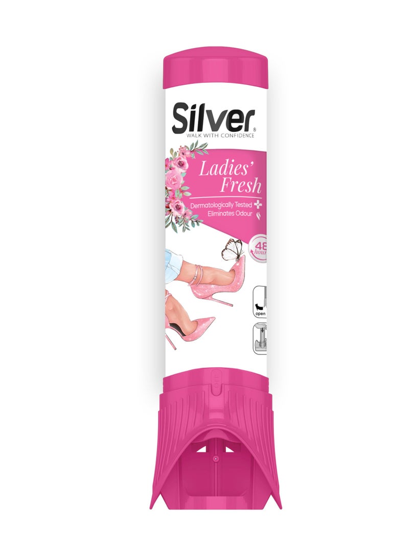 Silver Ladies Fresh Shoe Deodorant 100 ml - Image 1