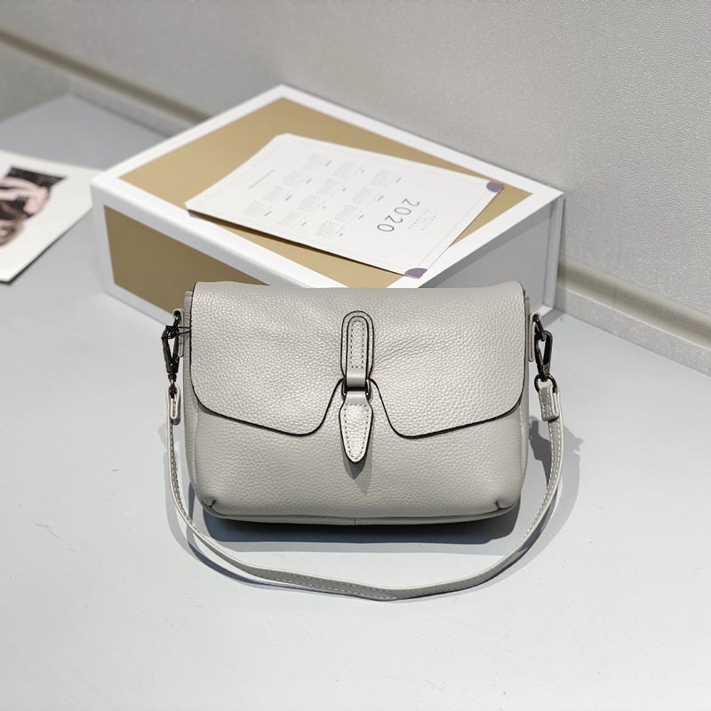 Pure Leather Women'S Bag New Style Genuine Leather Versatile Texture First Layer Cowhide Shoulder Crossbody Bag Exquisite Handbag - Image 1