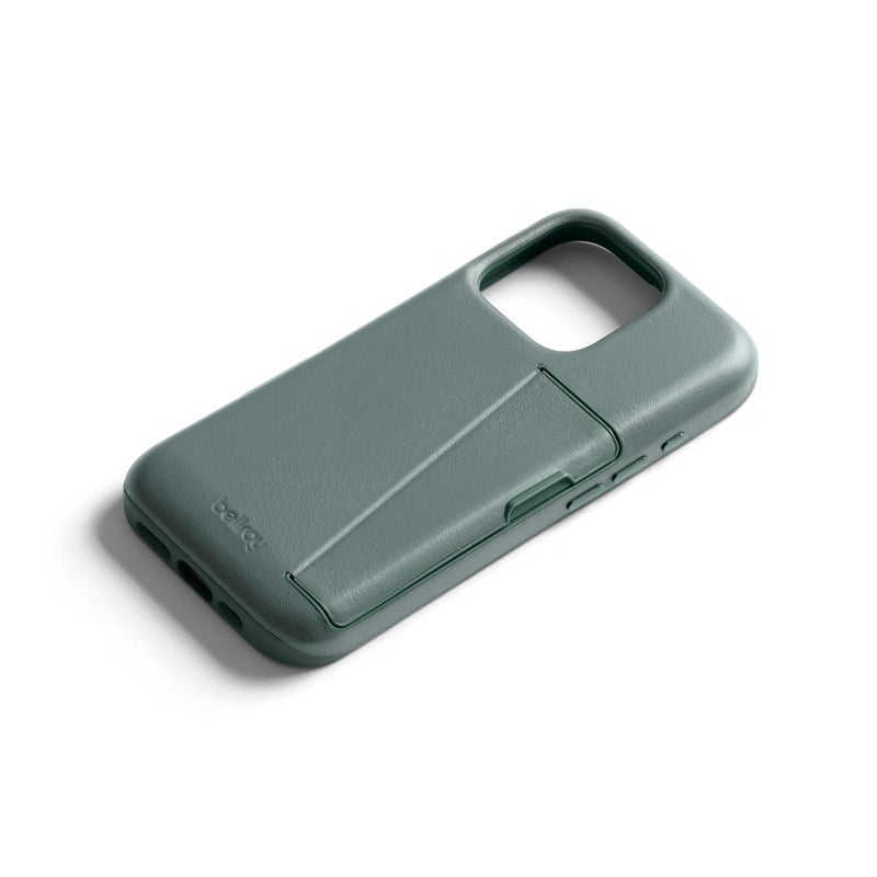 Bellroy Phone Case â€“ 3 Card for iPhone 16 Pro (Leather iPhone case, Phone Wallet) - Agave - Image 3