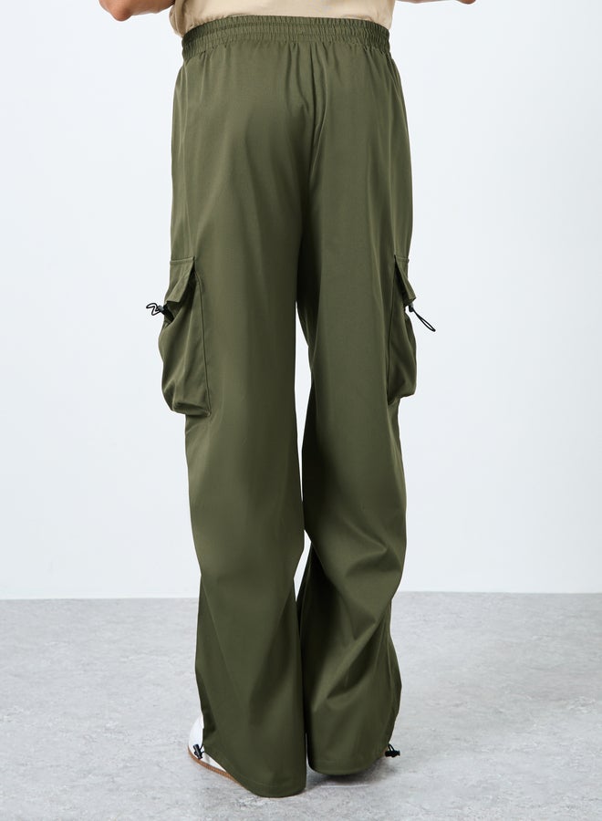 ستايلي بنطلون رياضي رجالي من ستايلي بنمط كارجو واسع بخصر قابل للتعديل - Image 4