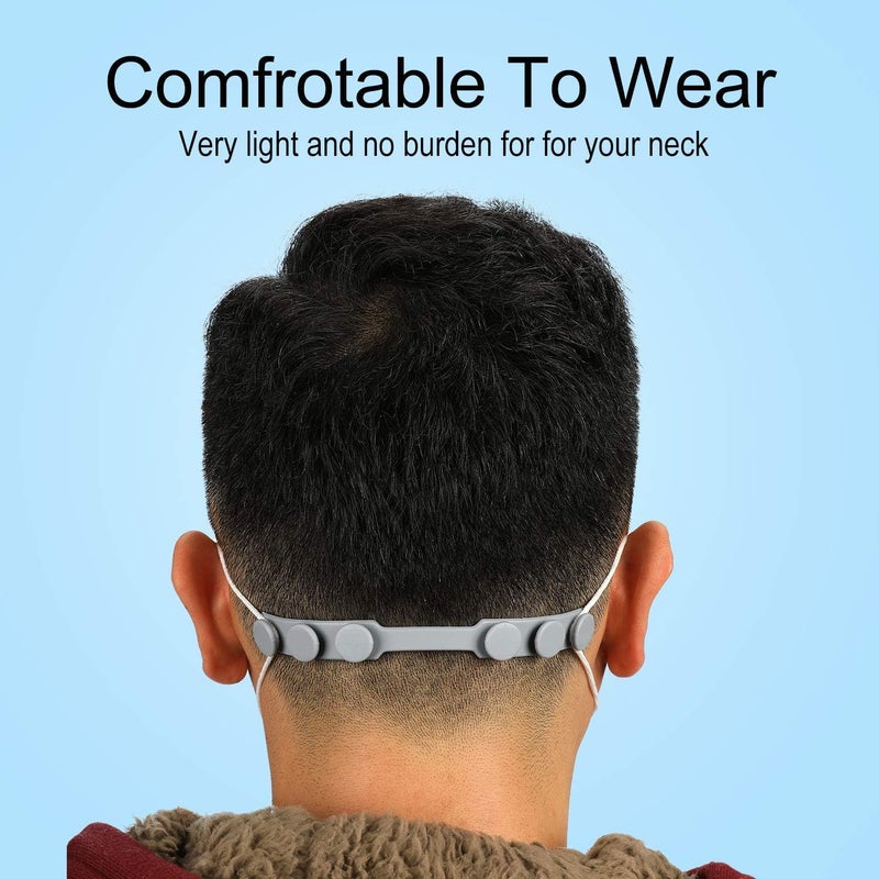 Strap Extenders Ear Hook, anti-tight ear protector decompression holder hook hook-shaped ear strap accessories ear clip extension buckle ear pain relief - Image 2