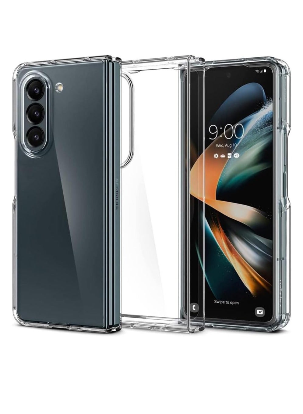 DUSALA Clear Case for Samsung Galaxy Z Fold 5 Case Clear, 【Anti-Yellow】 Ultra-Thin Slim Fit Transparent Hard PC Protective Phone Case for Samsung Fold 5 5G