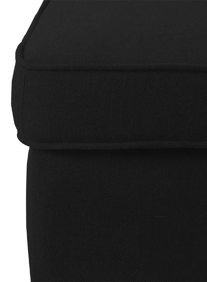 In-House Chair Footstool Linen From In House with Elegant Design 44x40x60 cm - Black - Image 2