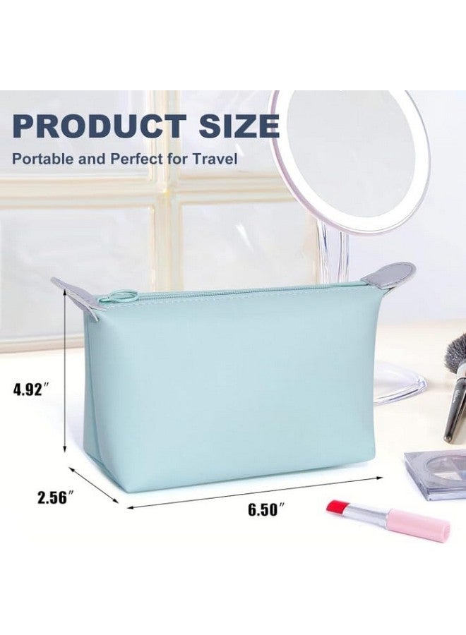 MVM Enterprise Triangle Makeup Bag Toiletry Bag Women's Wash Bag Cosmetic Bag Travel PU Leather Makeup Bag Waterproof Makeup Bag Portable Wash Bag Wash Bag for Men Women (Pack of 1) - Image 3