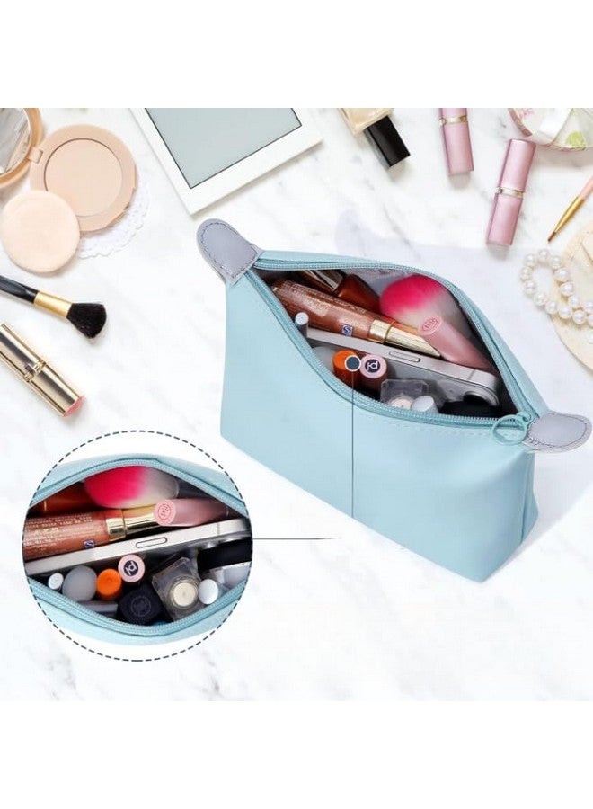 MVM Enterprise Triangle Makeup Bag Toiletry Bag Women's Wash Bag Cosmetic Bag Travel PU Leather Makeup Bag Waterproof Makeup Bag Portable Wash Bag Wash Bag for Men Women (Pack of 1) - Image 5