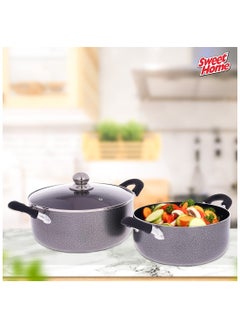 Sweet Home Premium 10-Piece Non-Stick Cookware Set | Dishwasher Safe, Induction Compatible, Scratch-Resistant, Durable, Non-Toxic, Heat-Resistant Handles for Superior Cooking Performance & Easy Maintenance  - Image 2