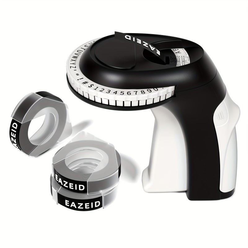 Embossing Label Maker Starter Kit With 10 Color Strips Ergonomic Design For Home DIY And Crafting - Image 4