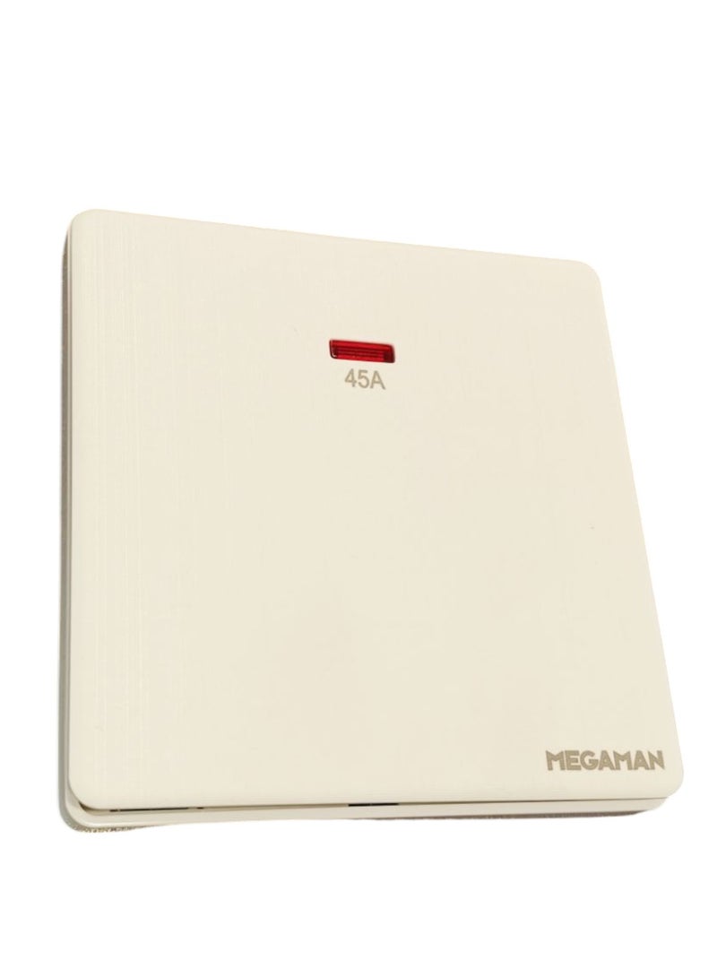 Megaman Switch Neon 1Gang 1Way 45Amp  -White - Image 1
