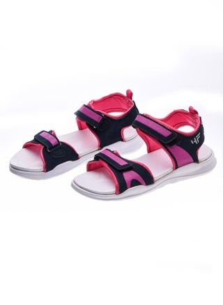Printed velcro strap casual sandals