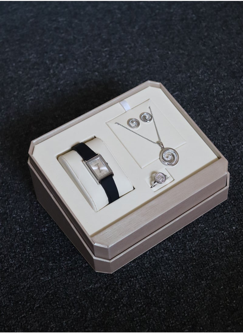 Lotus - amazing set watch and jewelry with beautiful box for women - Image 1
