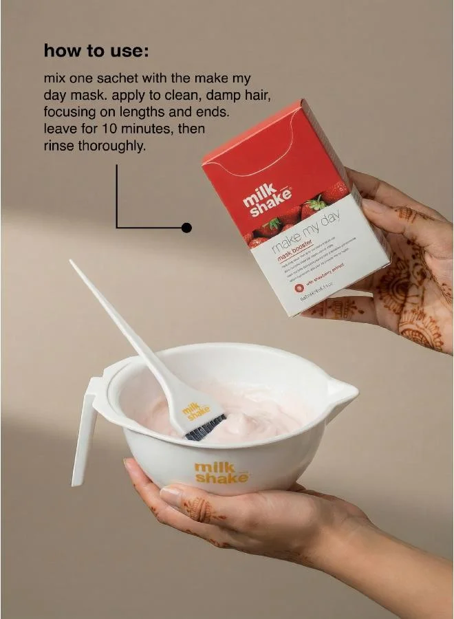 Milk Shake  make my day mask booster with strawberry extract 6 sachet x 3ml for Women | Best Price UAE