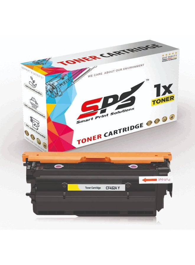 Smart Print Solutions SPS Compatible Toner Cartridges for HP - CF452A 655A | 1x Yellow | Yield upto 10,500 Pages - Image 1