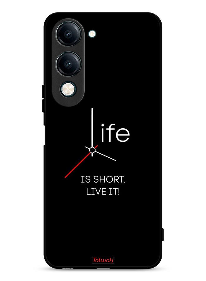 Tolwak vivo Y04 Protective Case Cover Life Is Short Live It - Image 1