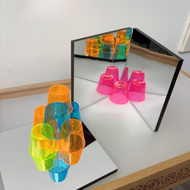 Multi Angle Observation Three Sided Right Angle Mirror 5.9 By 5.9 Inch Sensory Imaging Tool - Image 4