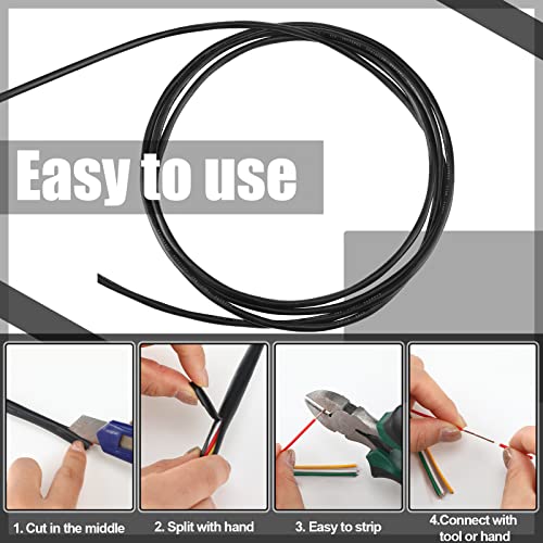Hoolerry Solid Sprinkler System Wire 18 Gauge Irrigation Wire with UV Resistant PVC Jacket Sprinkler Cable for Underground Irrigation Field Central Control System 30v Ul Listed(18/10, 100 Ft) - Image 5
