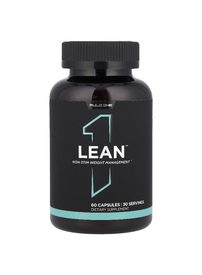 Rule One Proteins بروتينات رول وان، لين™، إدارة الوزن غير المنشطة، 60 كبسولة - Image 1