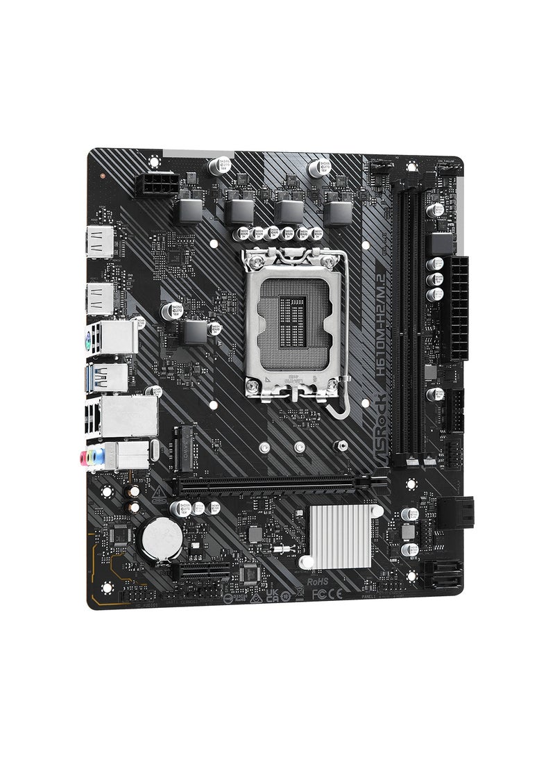 ASRock H610M-H2/M.2 Micro ATX Motherboard for Intel 14th Gen, Dual Channel DDR4, 2x HDMI - Image 4