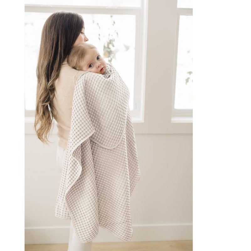 Konssy Waffle Baby Blankets, Nursery Blankets for Boys Girls, Swaddle Blankets Neutral Soft Lightweight Toddler and Kids Throw Blankets(Oat) - Image 2