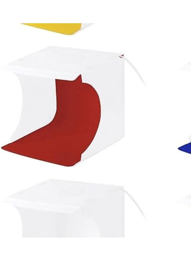 Mini Photo Studio Light Box 20cm Adjustable Brightness PVC With 3 Color LED Lights - Image 4