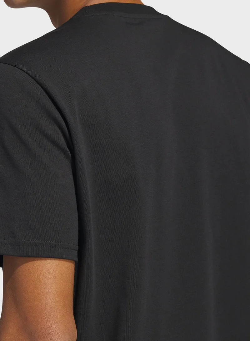 Adidas Logo Pen Fill Graphic T-Shirt