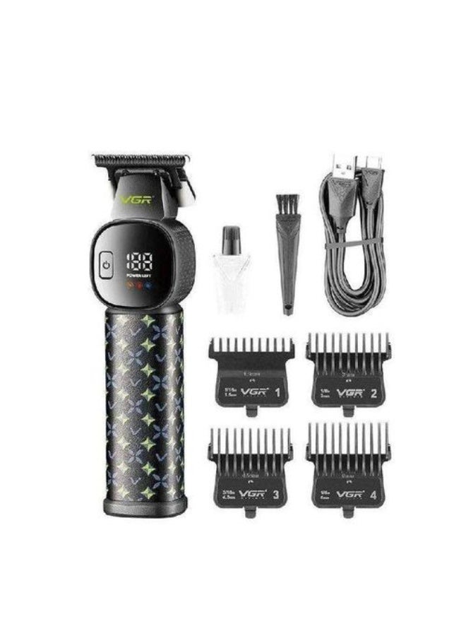 VGR Professional Hair Trimmer Men V-185 , Ceramic & Stainless Steel Blade Clipper, 220-Min Runtime, Corded & Cordless Use, USB Rechargeable, Guide Combs, Precision Grooming for Home & Barbers Multicolor - Image 1