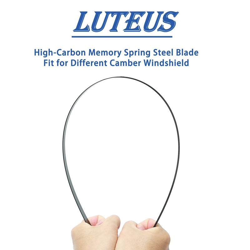 LUTEUS Windshield Wipers, 22" + 22'' Wiper Blades, OEM Quality, LUTEUS Premium All- Seasons for Replacement Windshield Wiper Blades (Set of 2), With Extra 1PC Premium Microfiber Towels - Image 4