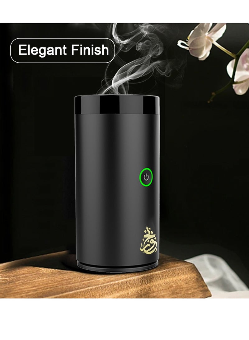 HEXAR مبخرة بخور كهربائية صغيرة محمولة من HEXAR® للسيارة وموقد عود كهربائي قابل لإعادة الشحن من النوع C للاستخدام المنزلي وحامل بخور كهربائي صغير محمول - Image 5