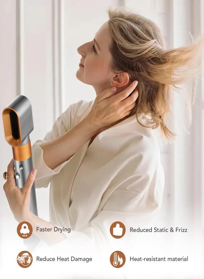 TOSAGE Pre-Styling Dryer Nozzle for Dyson Airwrap HS01/HS05 – Fast Drying Attachment, Nickel/Copper (Part 969759-05) - Image 3