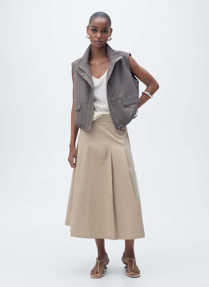 MANGO Strap Linen Top  - Image 4