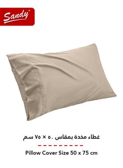 Sandy Sandy Premium Hotel Quality Flat Sheet and Pillow Case, Bed Sheet 2 Pieces Set, Soft & Breathable and Cooling, Extra Twin Size 243 x 167 cm, Mocha  - Image 4